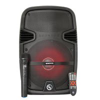 Cabina De Sonido Parlante Portatil Con Bluetooth Y Luces Led
