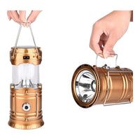 Linterna De Camping Recargable LED Y Asa Portátil