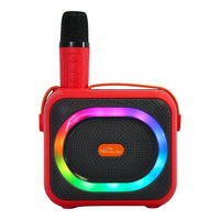 Parlante Bluetooth Portátil Con Micrófono Y Luces RGB