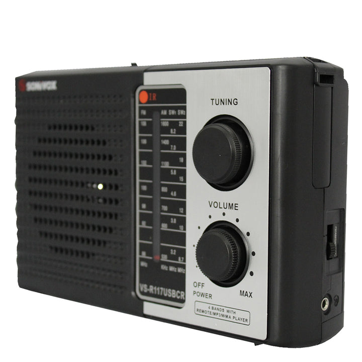 Radio Portatil 3 Bandas Con Mp3 Y Control Remoto