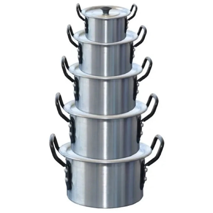 Batería De Ollas Juego De Ollas 5 Piezas En Aluminio