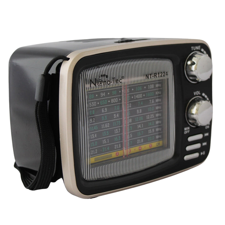 Radio Portatil 8 Bandas Analogo Con Axiliar Y USB