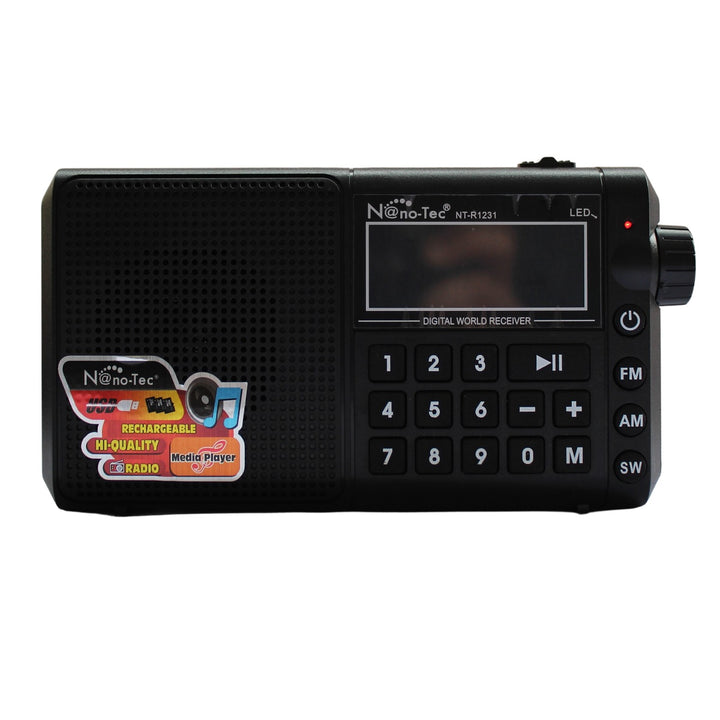 Parlante Bafle Bluetooth Portatil Recargable Radio FM Con Panel Solar