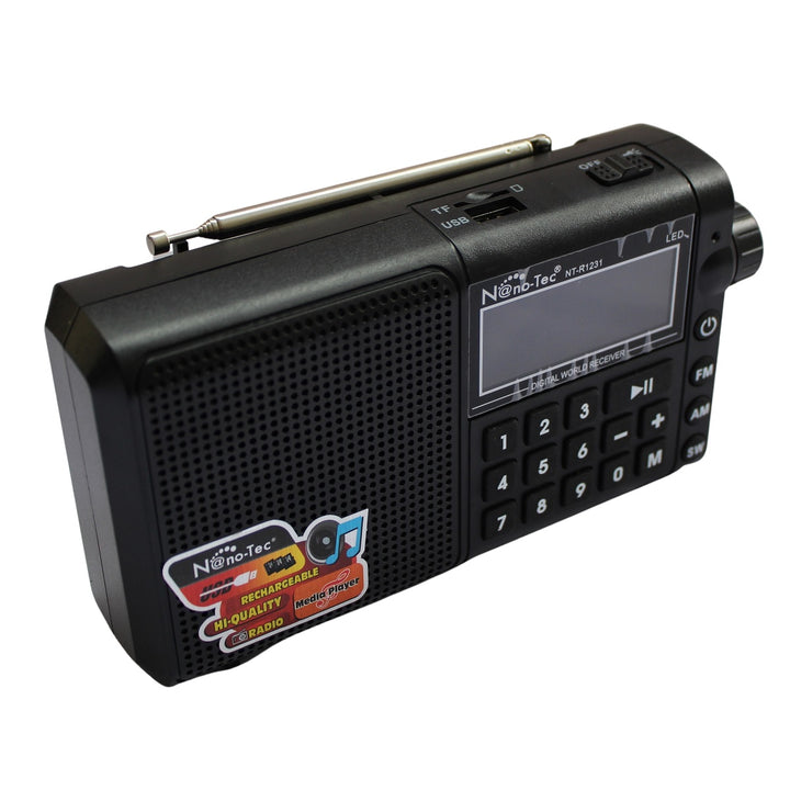 Parlante Bafle Bluetooth Portatil Recargable Radio FM Con Panel Solar